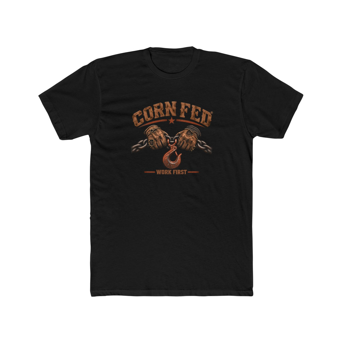 Work First - Premium Basic Tee - 100% Cotton