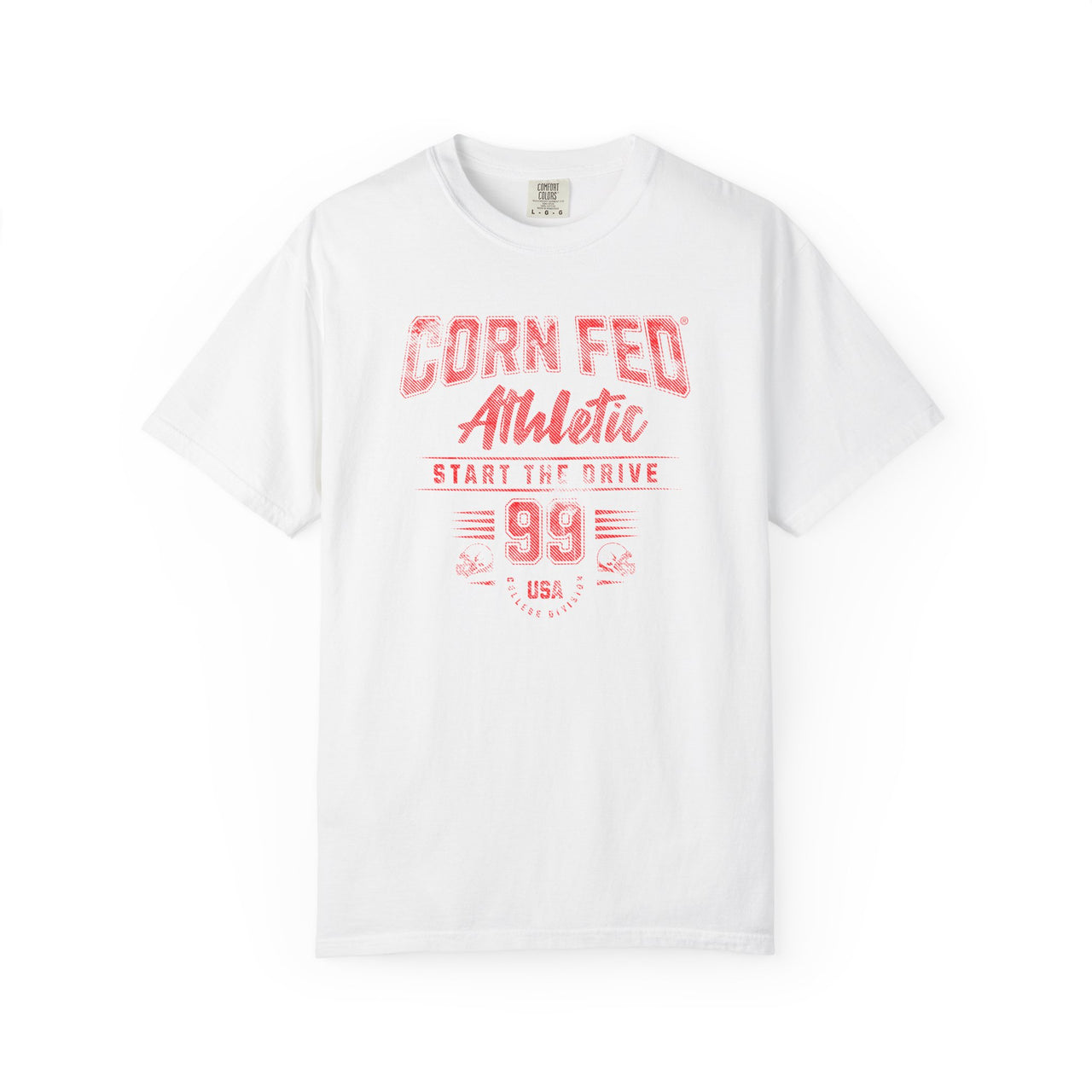 START THE DRIVE - Adult Comfort Colors Unisex 100% Cotton T-Shirt.  The soft, relaxed fit allows for easy wear in both casual and semi-formal settings.