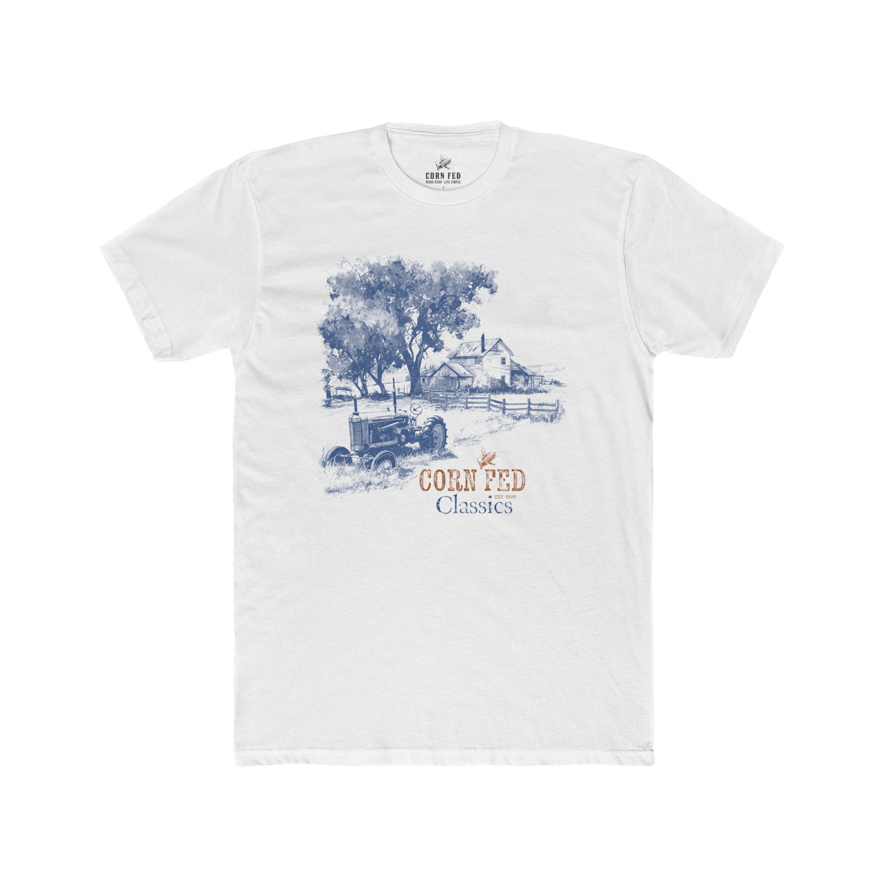 Corn Fed Classics - Premium Basic Tee - Classic fit. Ultra-soft 100% Premium Cotton. Built for everyday wear.
