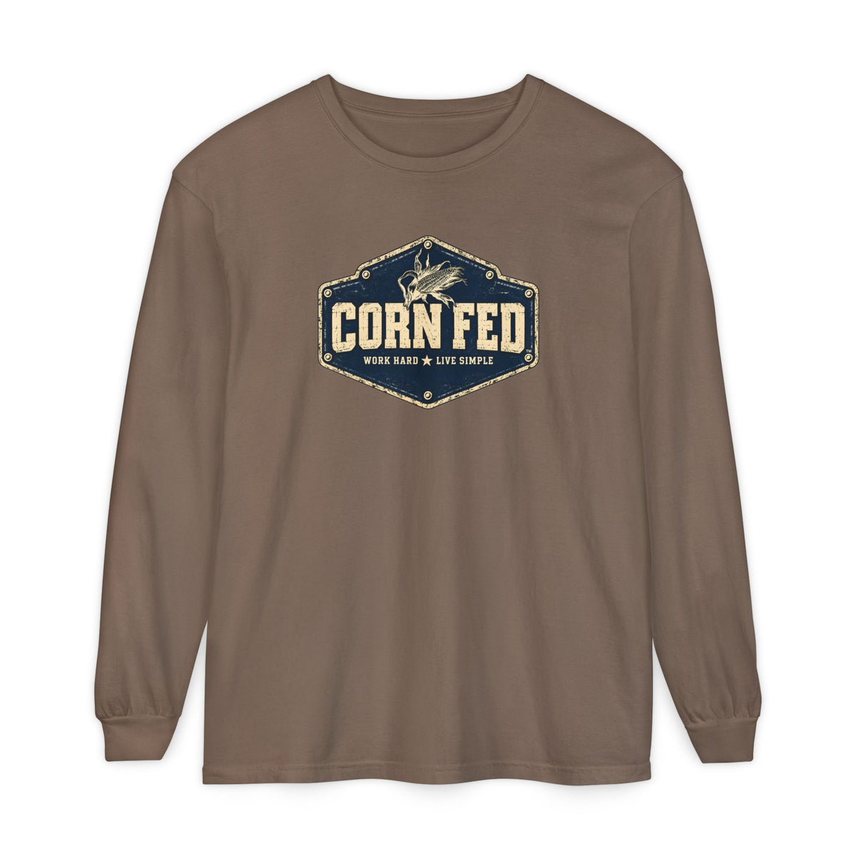 Badge - Long Sleeve T-Shirt - 100% Cotton