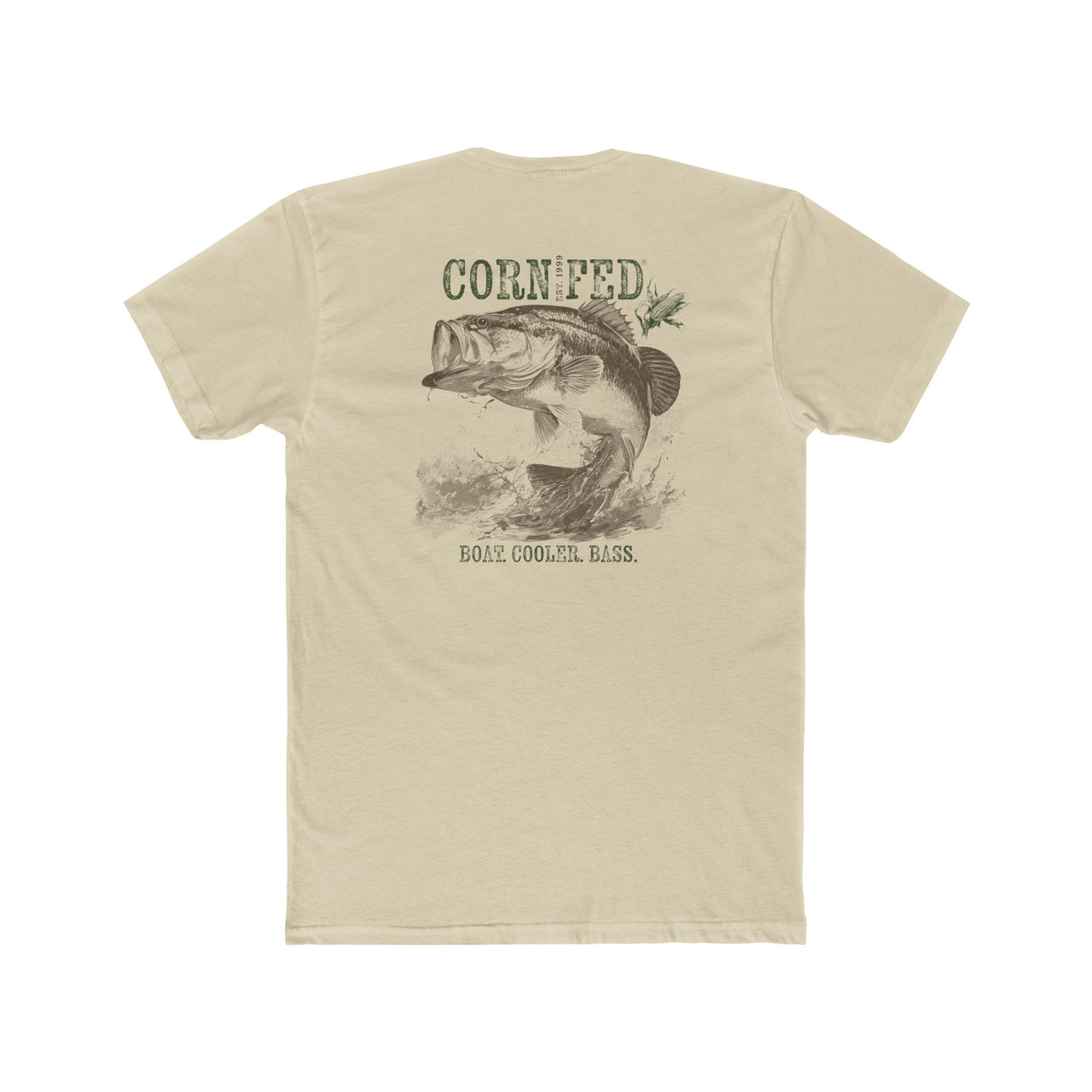 Boat. Cooler. Bass. - Premium Basic Tee - Classic fit. Ultra-soft 100% Premium Cotton. Built for everyday wear.