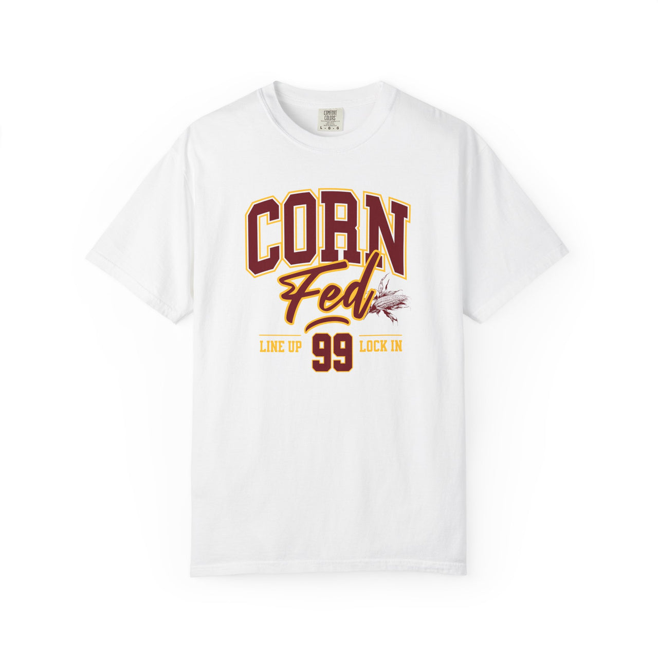 LOCK IN - MINNESOTA - Adult Comfort Colors Unisex 100% Cotton T-Shirt.  The soft, relaxed fit allows for easy wear in both casual and semi-formal settings..