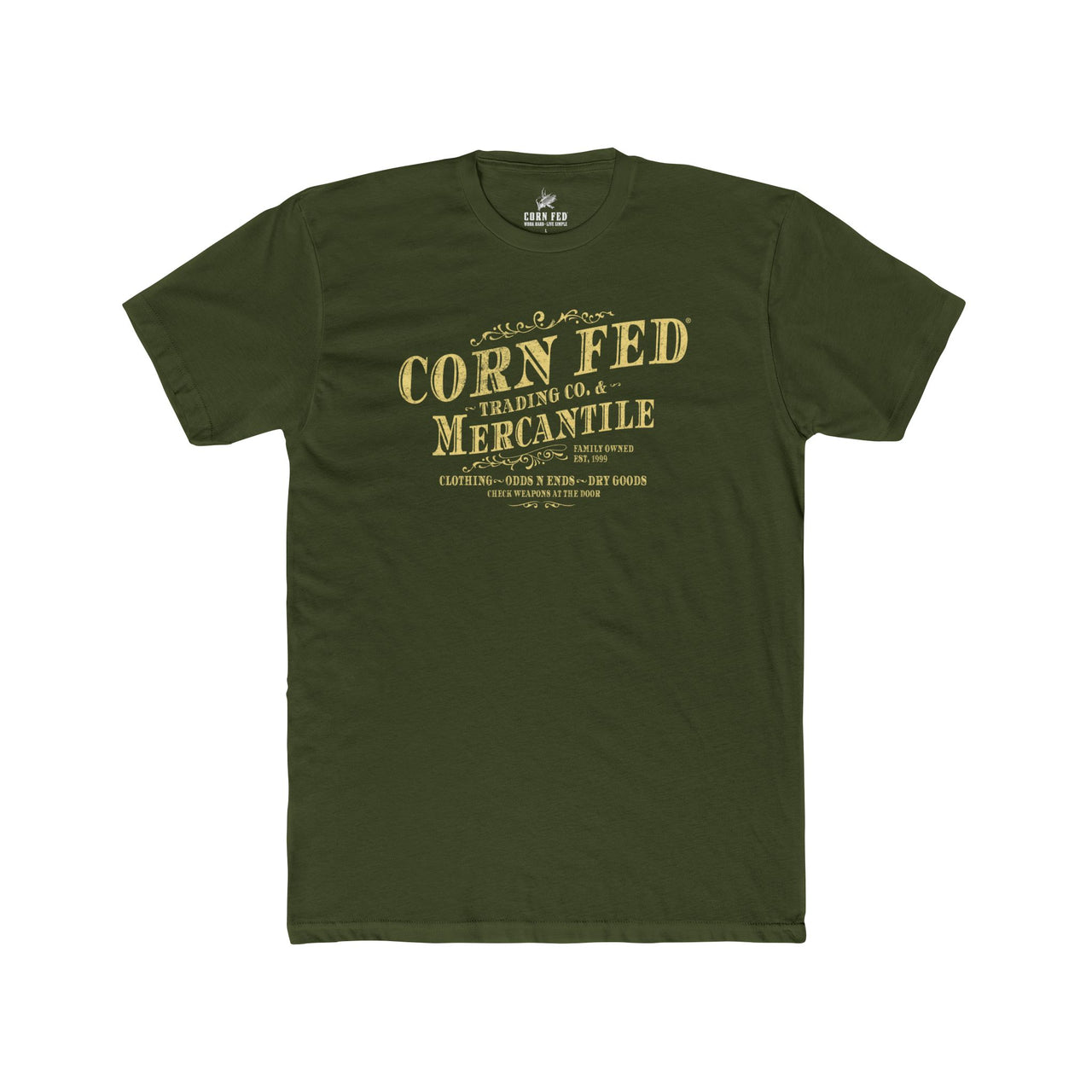 Corn Fed Mercantile - Premium Basic Tee - Classic fit. Ultra-soft 100% Premium Cotton. Built for everyday wear.