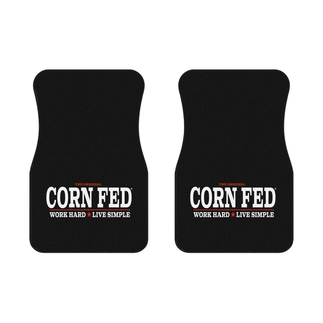 CORN FED Floor Mats | Custom Auto Accessories for your Car or Truck, Perfect Gift for Farmers, Truck Lovers, and Road Trip Enthusiasts