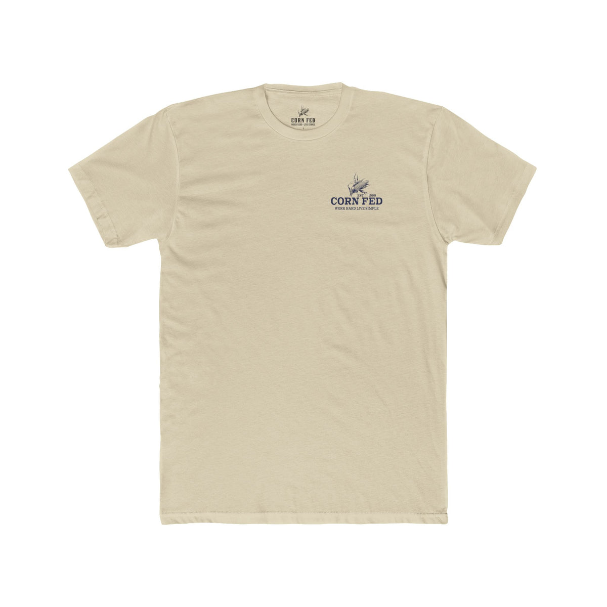 Work Hard - Premium Basic Tee - Classic fit. Ultra-soft 100% Premium Cotton. Built for everyday wear.