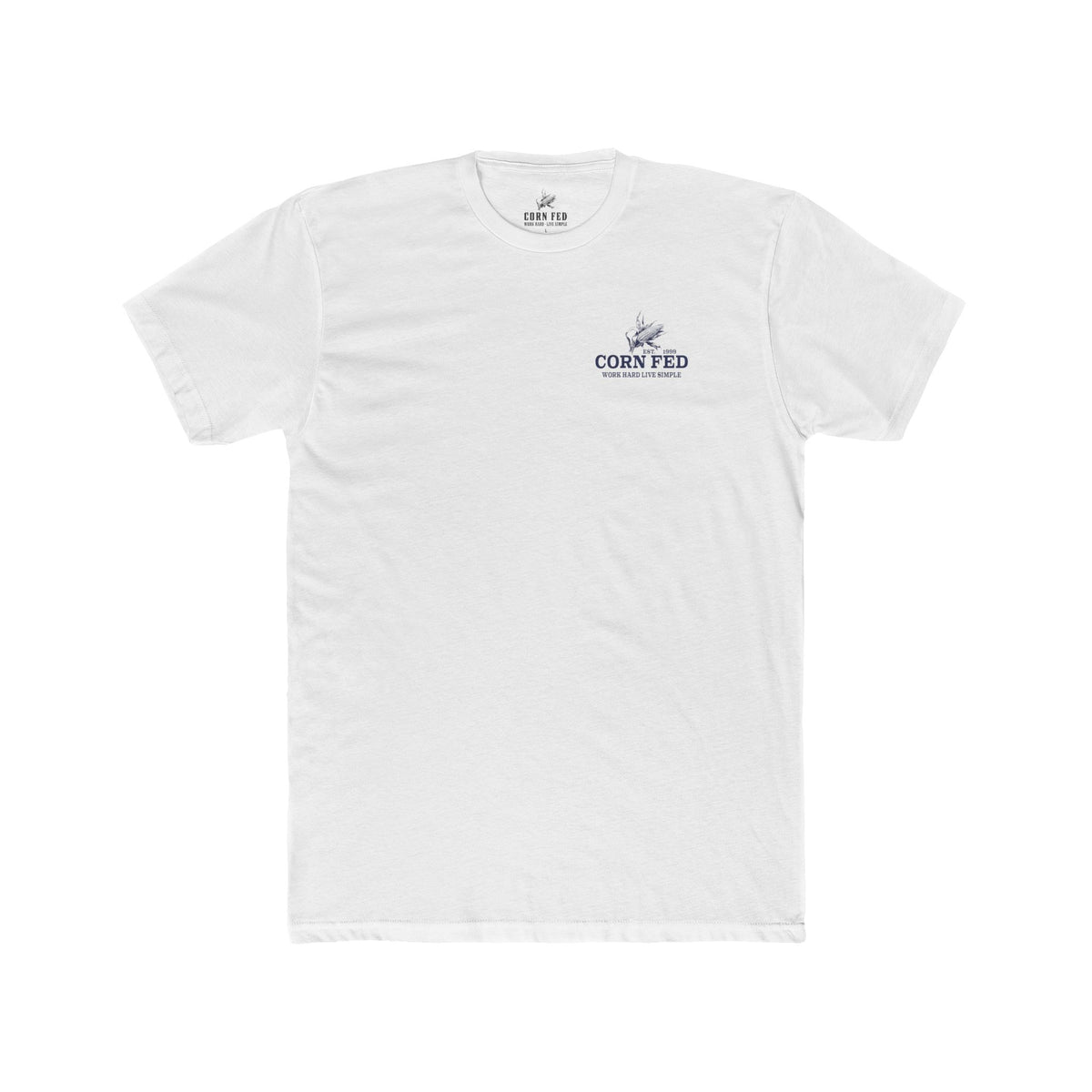 Work Hard - Premium Basic Tee - Classic fit. Ultra-soft 100% Premium Cotton. Built for everyday wear.