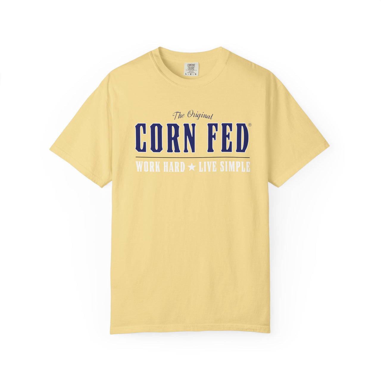 LIVE SIMPLE - Adult Comfort Colors Unisex 100% Cotton T-Shirt.  The soft, relaxed fit allows for easy wear in both casual and semi-formal settings.