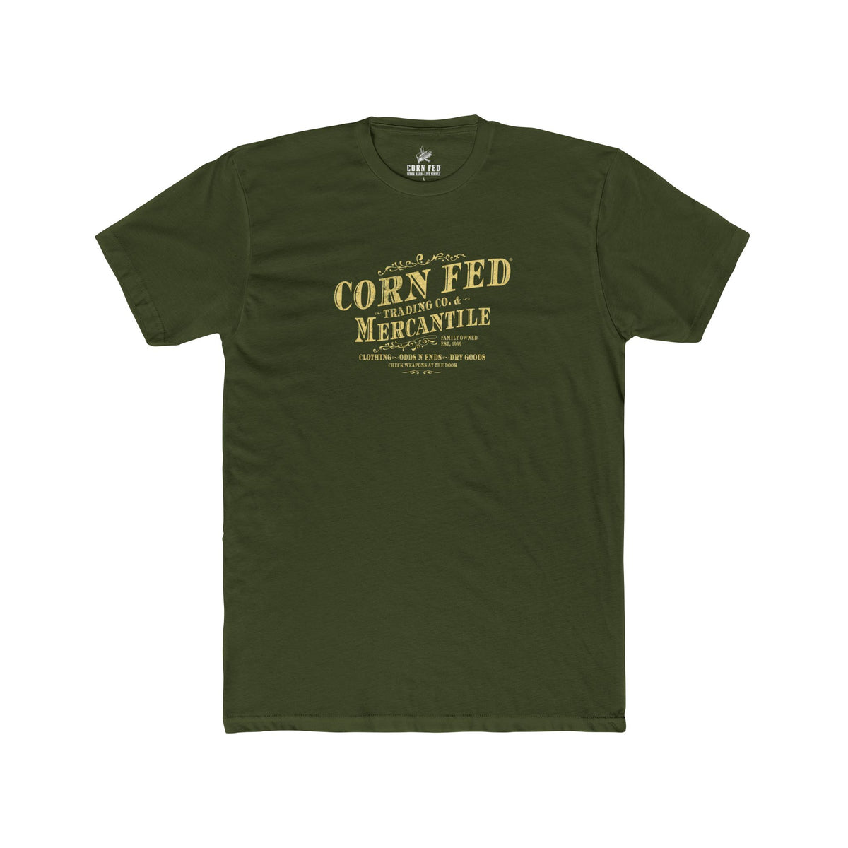 Corn Fed Mercantile - Premium Basic Tee - Classic fit. Ultra-soft 100% Premium Cotton. Built for everyday wear.