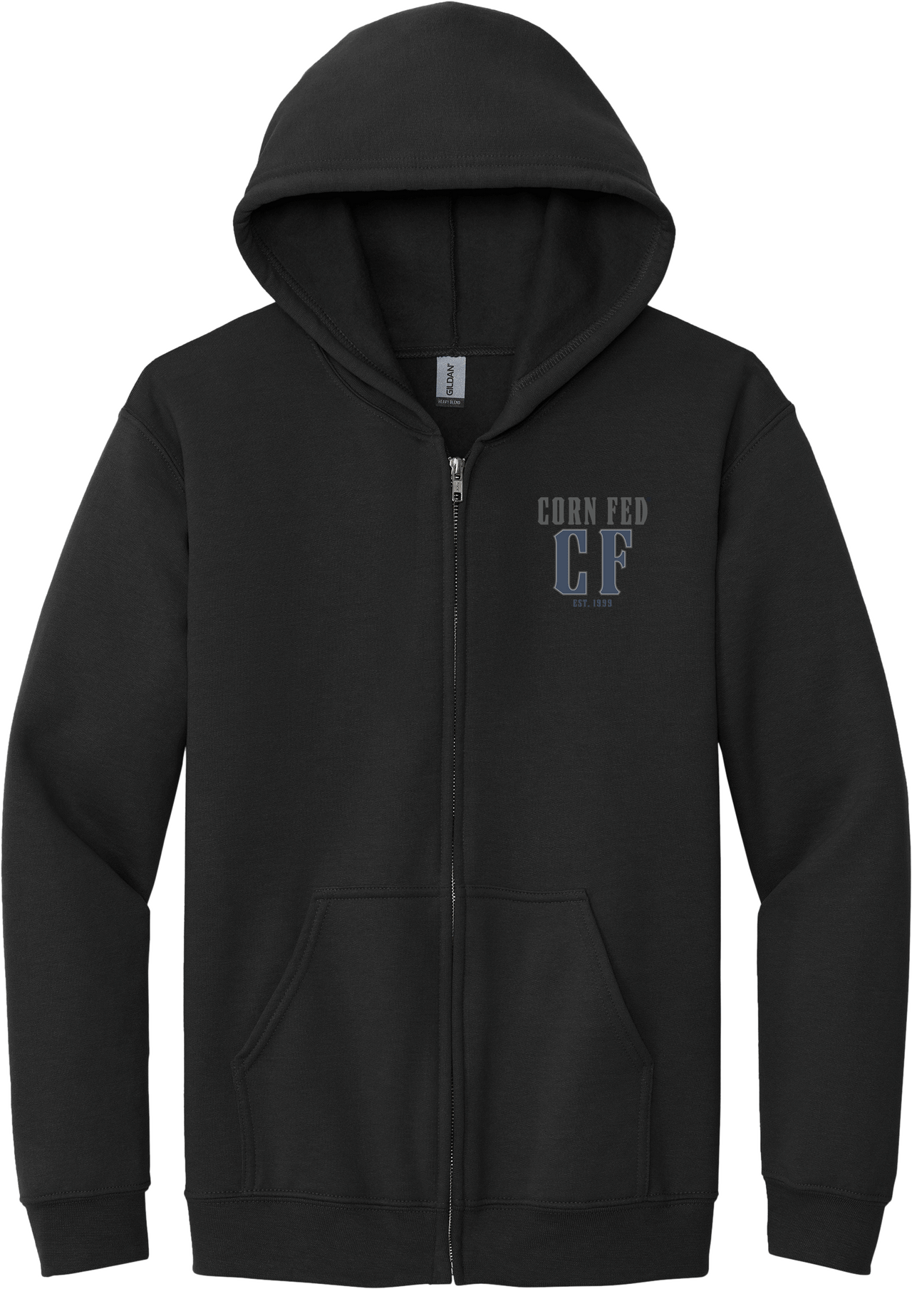 BACKROADS - Unisex Heavy Blend Zip Hoodie, Soft Casual Wear, Perfect for All Seasons, Ideal Gift for Farmers, Vintage Style, Built Tough.