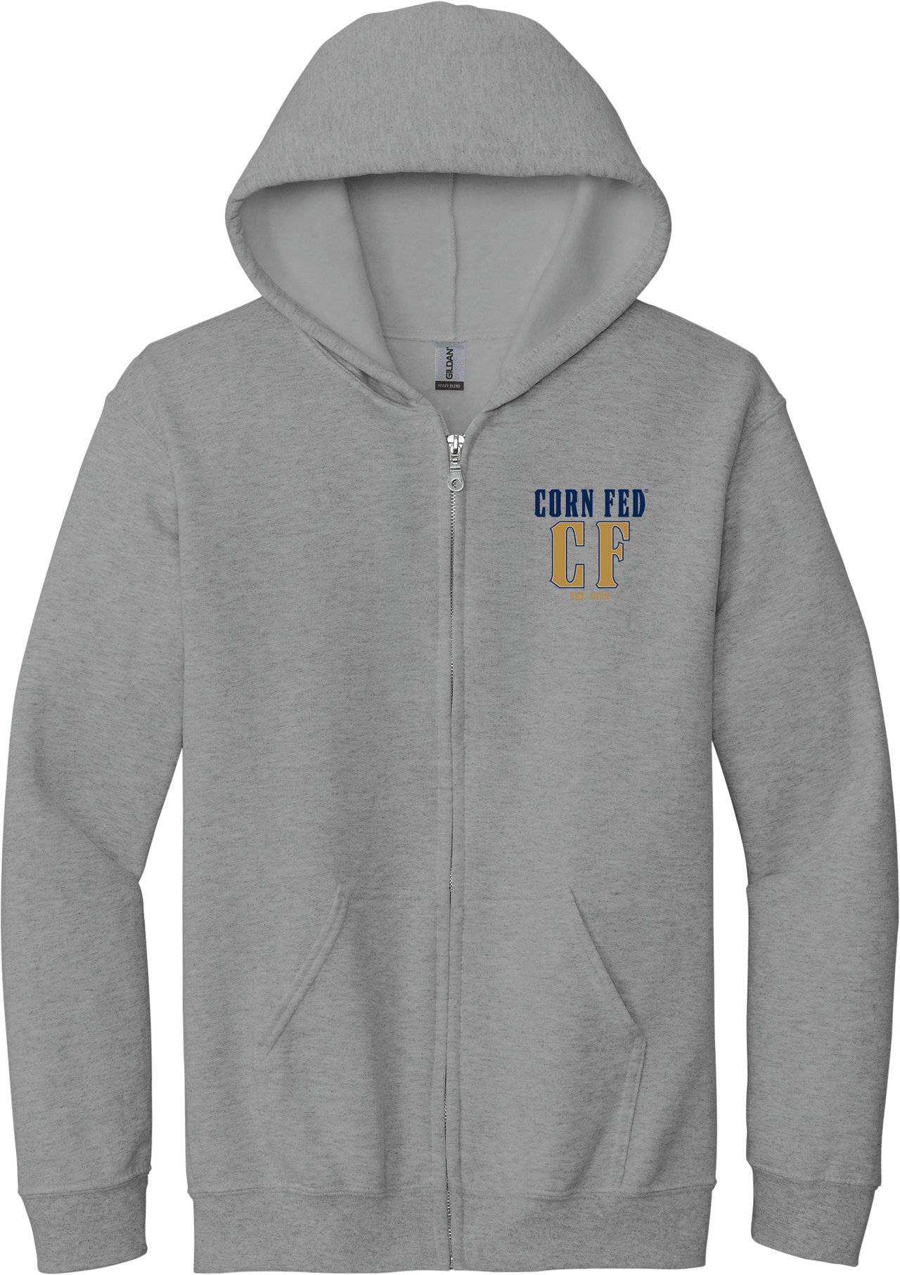 BACKROADS - Heavy Blend Zip Hoodie, Soft Casual Wear, Perfect for All Seasons, Ideal Gift for Farmers, Vintage Style, Built Tough.