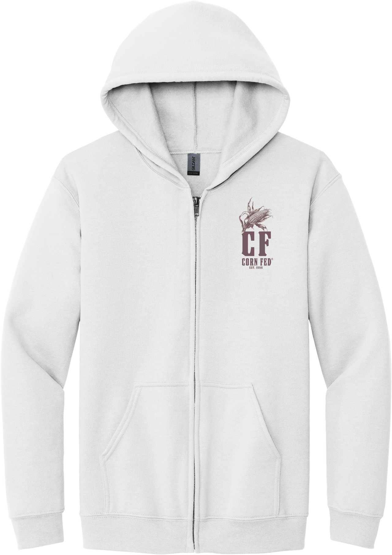 STACKED - Heavy Blend Zip Hoodie, Soft Casual Wear, Perfect for All Seasons, Ideal Gift for Farmers, Vintage Style, Built Tough.
