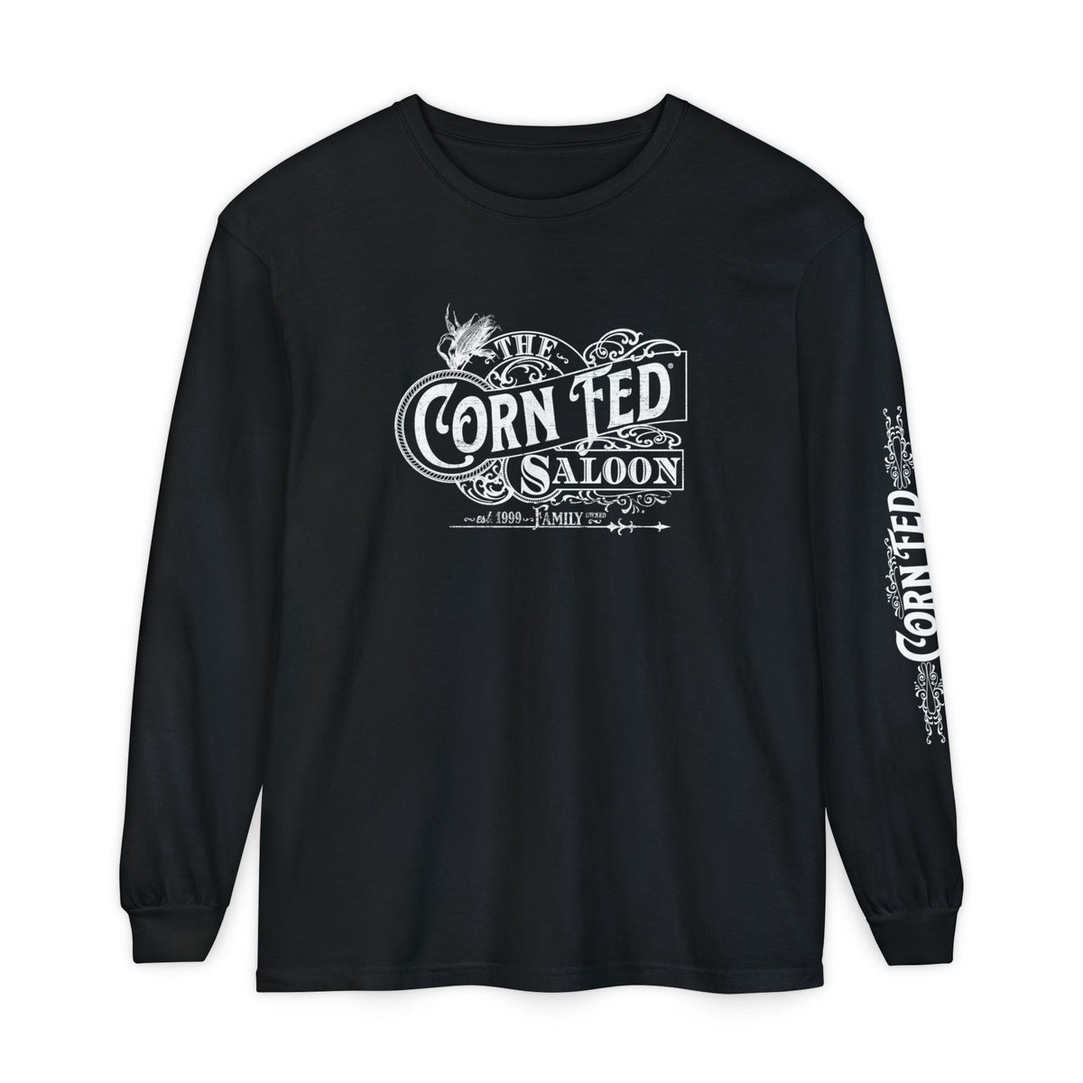 Saloon - Long Sleeve T-Shirt - 100% Cotton
