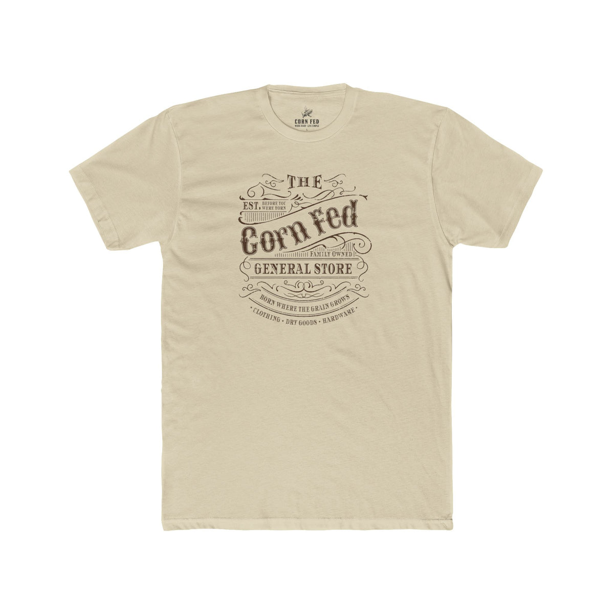 Corn Fed General - Premium Basic Tee - Classic fit. Ultra-soft 100% Premium Cotton. Built for everyday wear.