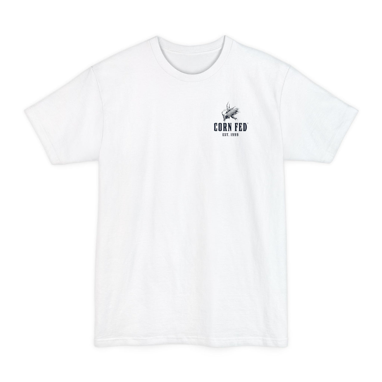 BORN IN THE CORN Big and Tall T-Shirt - Hanes 518T Beefy-T, 100% Cotton Casual Tee for Big and Tall Men.