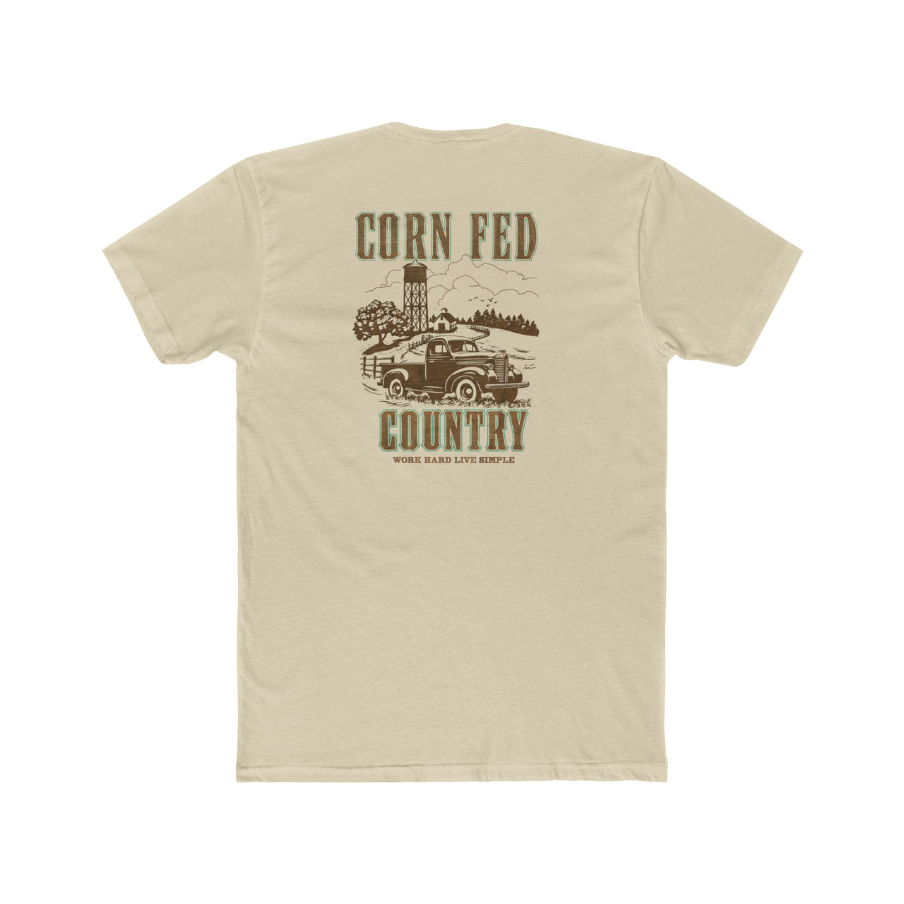 Corn Fed Country - Premium Basic Tee - Classic fit. Ultra-soft 100% Premium Cotton. Built for everyday wear.