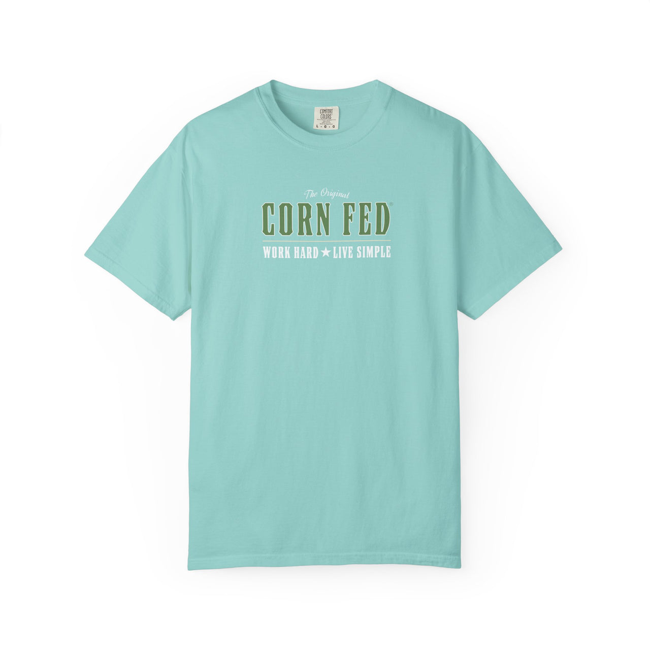 LIVE SIMPLE - Women's Comfort Colors 100% Cotton T-Shirt.  The soft, relaxed fit allows for easy wear in both casual and semi-formal settings.
