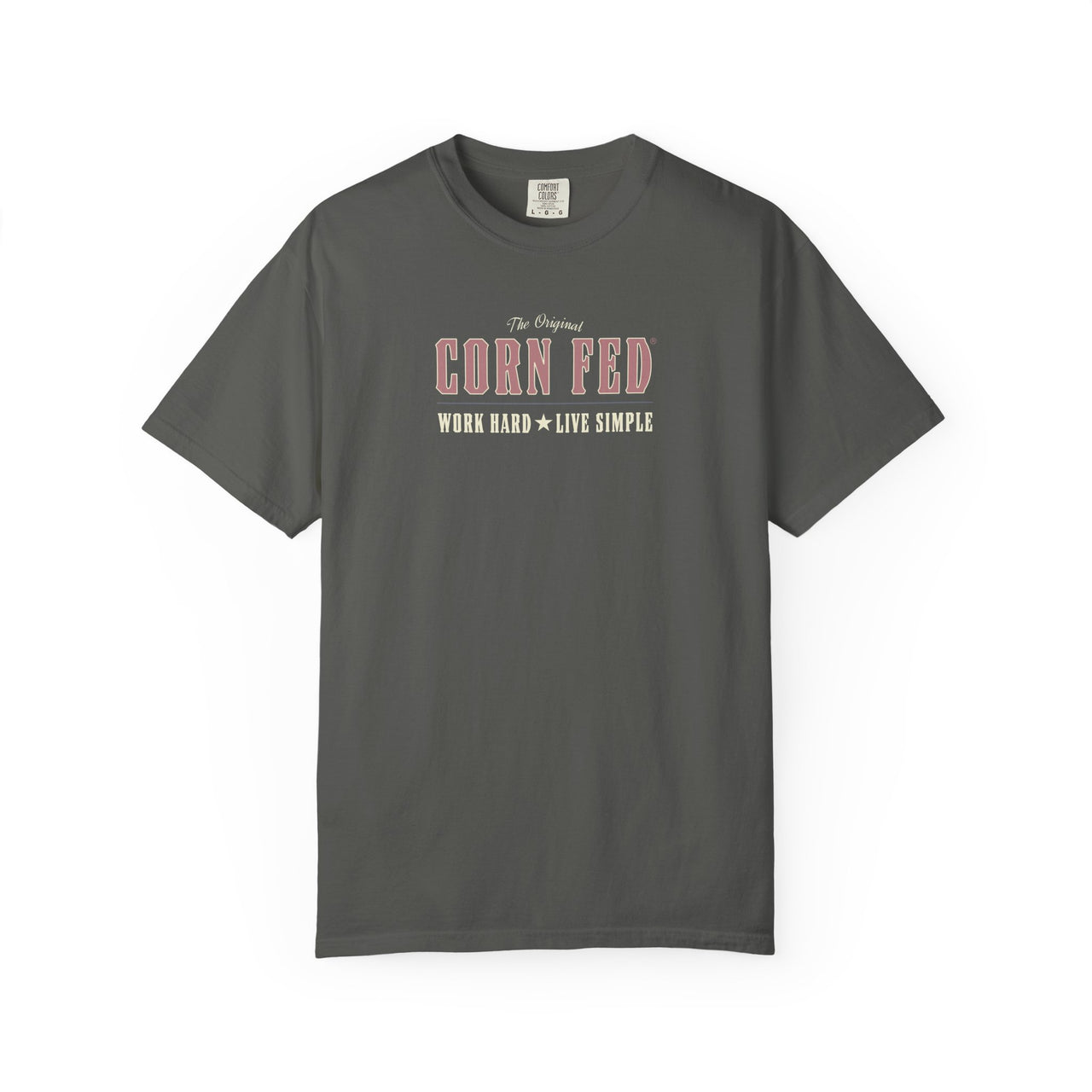 LIVE SIMPLE - Women's Comfort Colors 100% Cotton T-Shirt.  The soft, relaxed fit allows for easy wear in both casual and semi-formal settings.