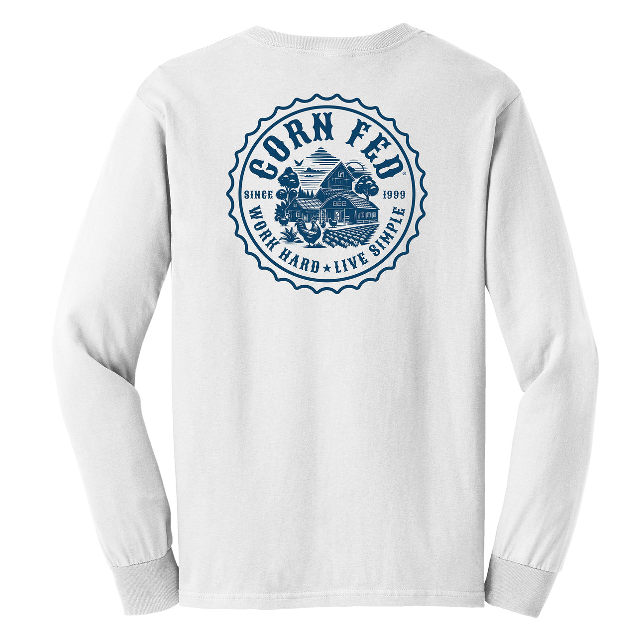 Sunrise Long Sleeve T-Shirt - 100% Preshrunk Cotton, Comfort