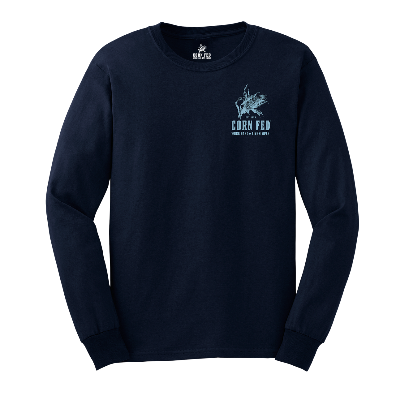 Corpo Logo Long Sleeve T-Shirt - 100% Preshrunk Cotton, Comfort